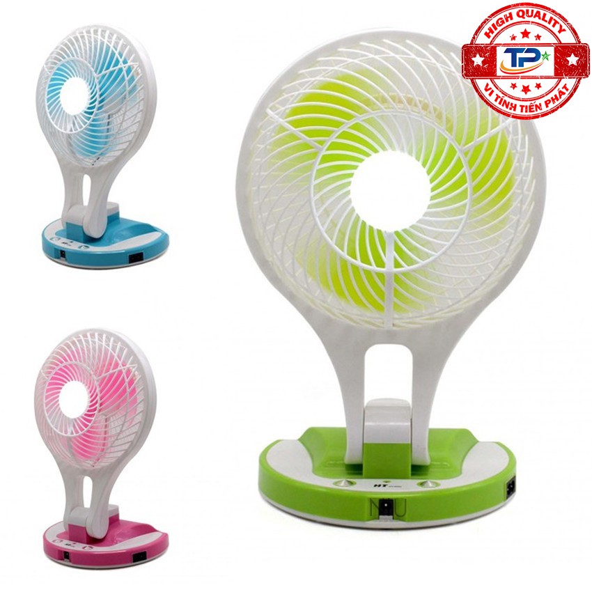 Quạt sạc tích điện dự phòng đa năng 2 trong 1 - Quạt và Đèn Led JR-5580 / JK-5580