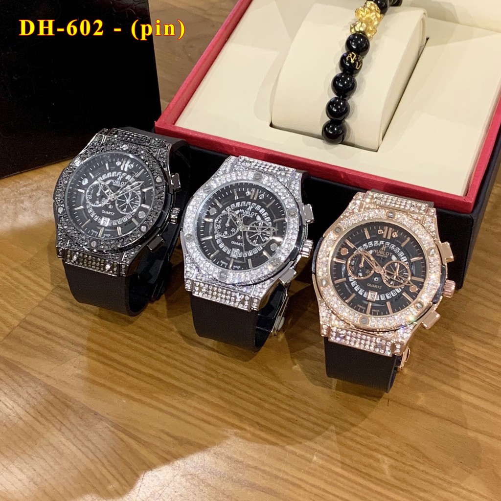 [Fullboxx 1:1] Đồng hồ nam nữ Hublot - unisex cặp đôi dây cao su - Bảo hành 12tháng SHOP133 | BigBuy360 - bigbuy360.vn