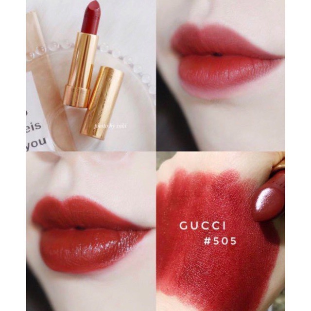 Son Gucci Rouge Matte Lipstick, Gucci Matte, Satin Full size, Hàng Chính Hãng | BigBuy360 - bigbuy360.vn