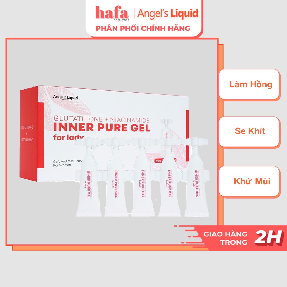 Tinh Chất Làm Hồng Và Se Khít Vùng Kín Angel's Liquid Glutathione + Niacinamide Inner Pure Gel_Angel’s Liquid Chính Hãng