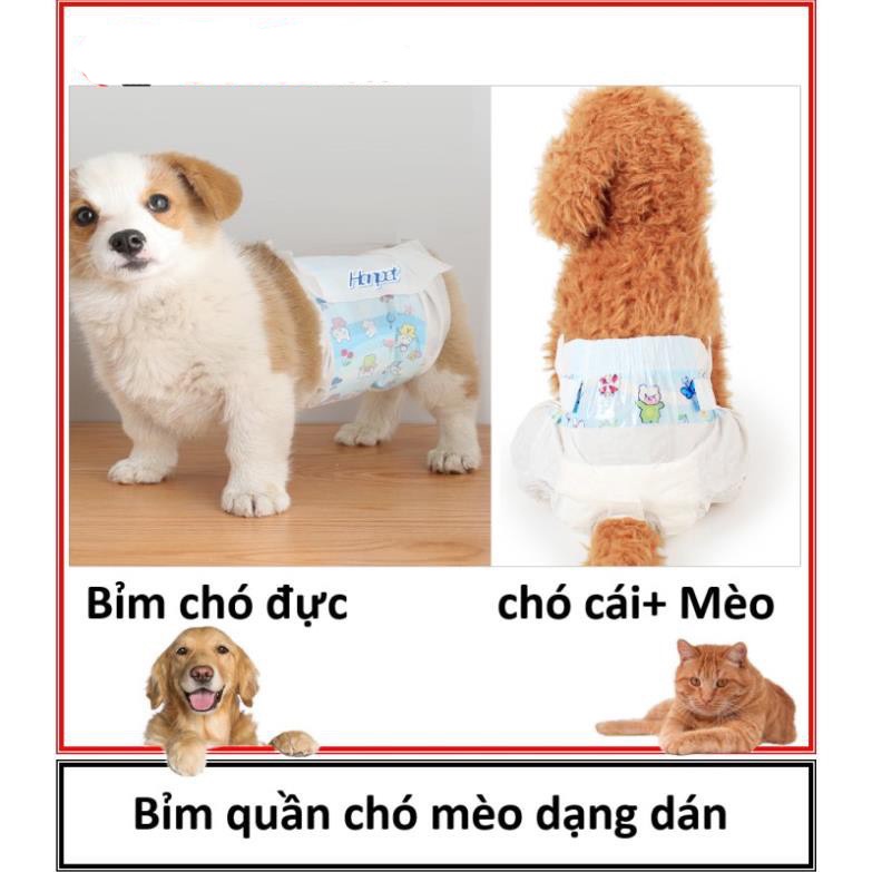 Bỉm chó đực - Tã Bỉm cho chó từ 1-25kg (1 bịch 12 miếng)