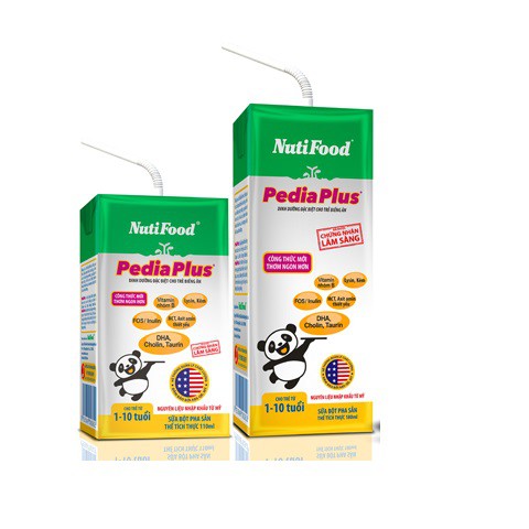 Combo 48 hộp Sữa Bột Pha Sẵn Nuti Pedia Plus Hộp 110ml