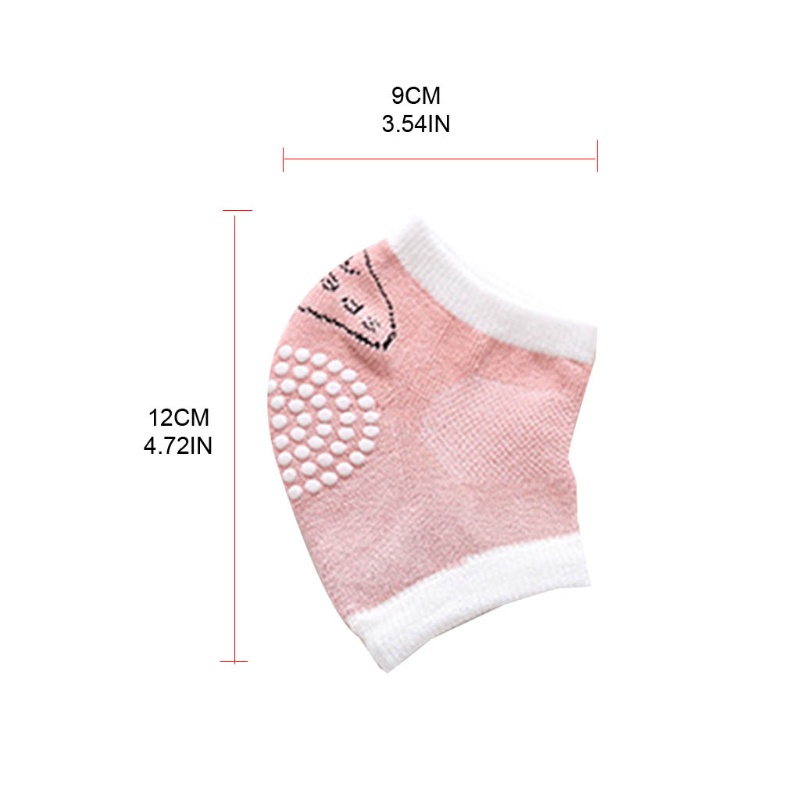 1 Cặp Đệm Bảo Vệ Đầu Gối / Khuỷu Tay Chống Trượt Giữ Ấm Cho Bé Tập Bò