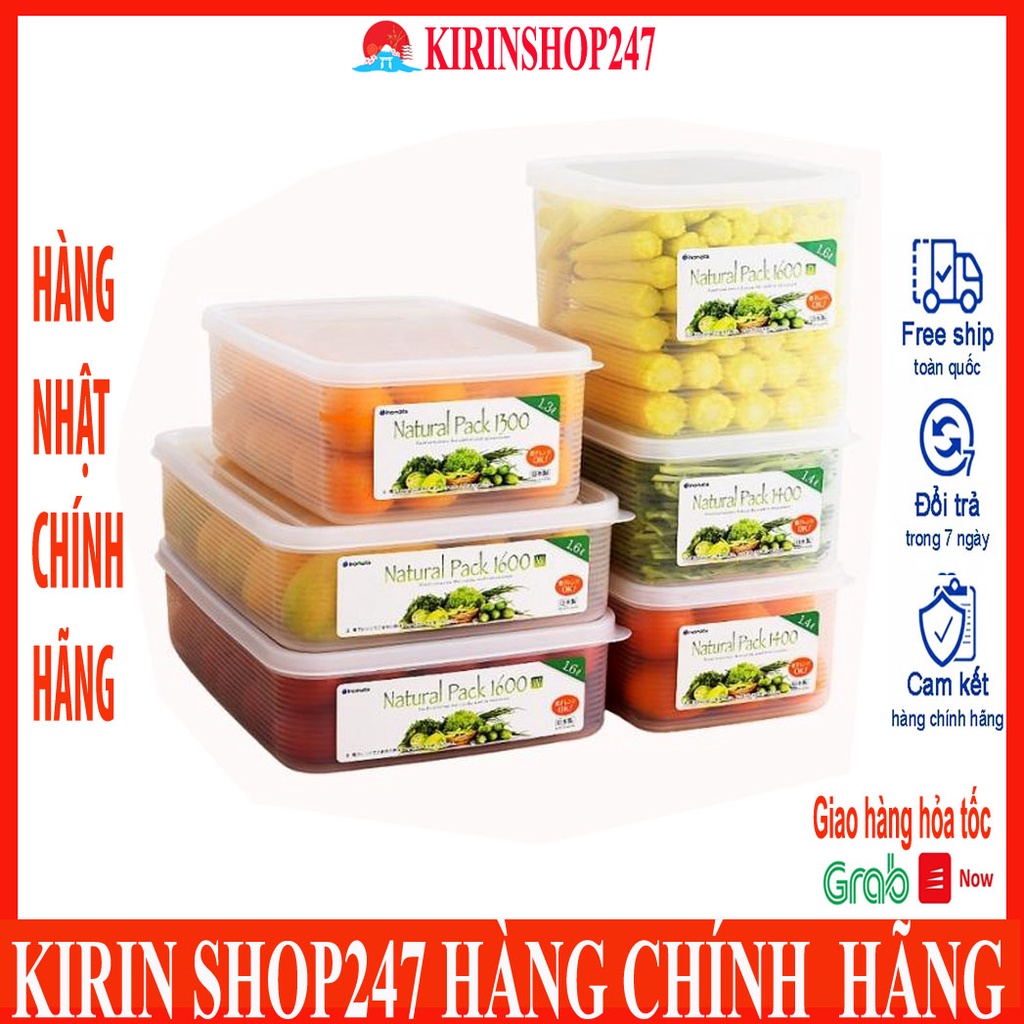 Bộ hộp đựng thực phẩm bảo quản thức ăn, hộp trữ đông, đựng đồ đa năng Inomata Made in Japan