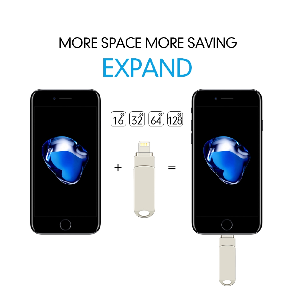 Usb Otg Cho Iphone/Ipad 16gb 32gb 64gb 128gb 256gb 512gb
