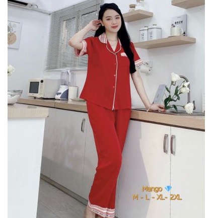 Bộ Đồ Ngủ Pijama Nữ Chất Mango Cao Cấp Hàng Có SizeGiảm 10K Đơn 200K