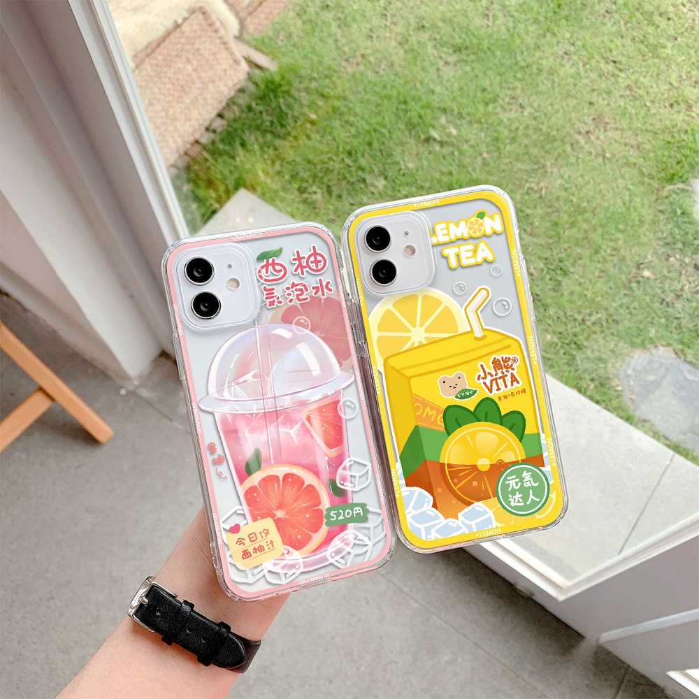 Ốp Điện Thoại Họa Tiết Nước Chanh / Bưởi Cho Iphone 11 Pro Max 12 Pro Max 13 Pro Max Mini 6 7 8 6 7plus Se 2020 X Xs Xr 5 4