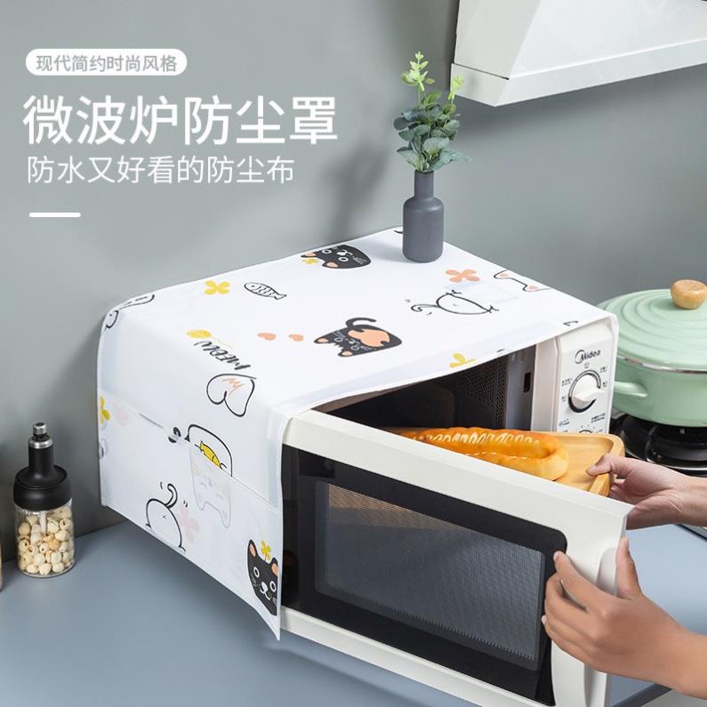 Tấm phủ Bảo Vệ Lò Vi Sóng Cao Cấp Chất Liệu PE Chống Thấm Nước - mẫu mới K150