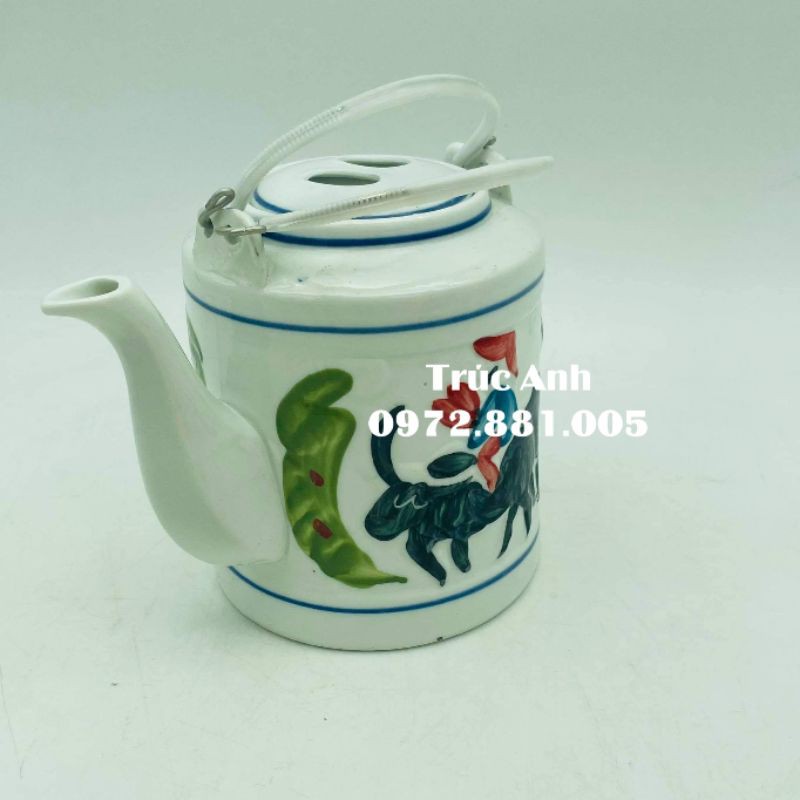 Ấm tích nổi vẽ trẻ chăn trâu 1.5 l