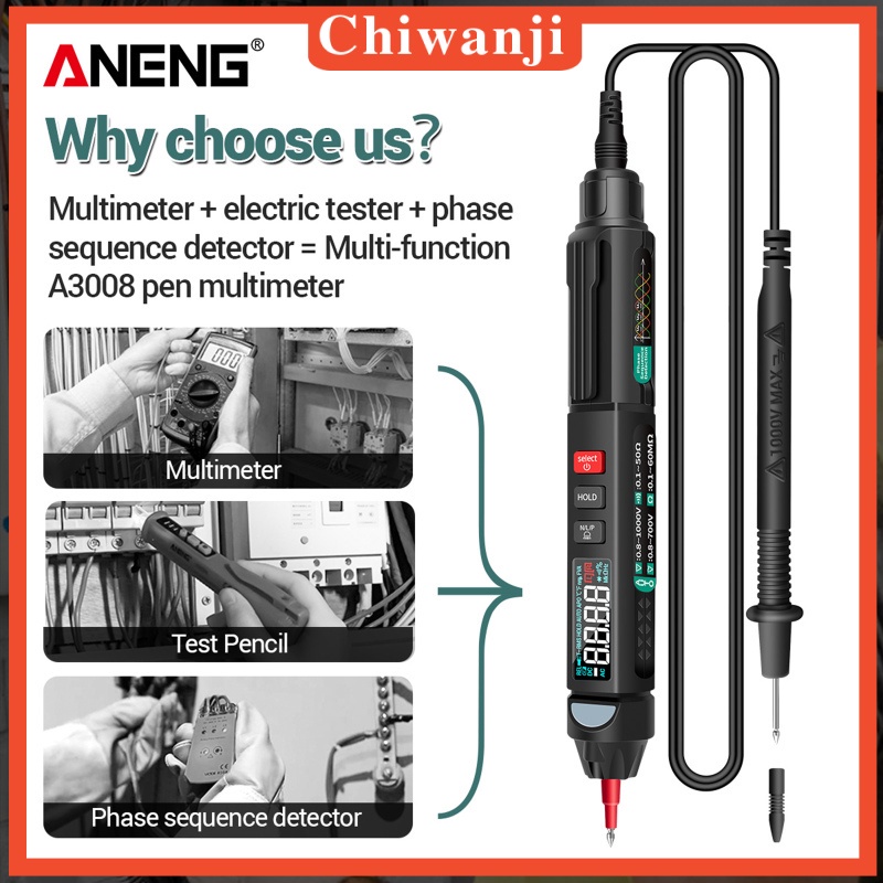Bút Đo Điện Áp AC / DC Tự Động Thông Minh Chuyên Nghiệp 6000