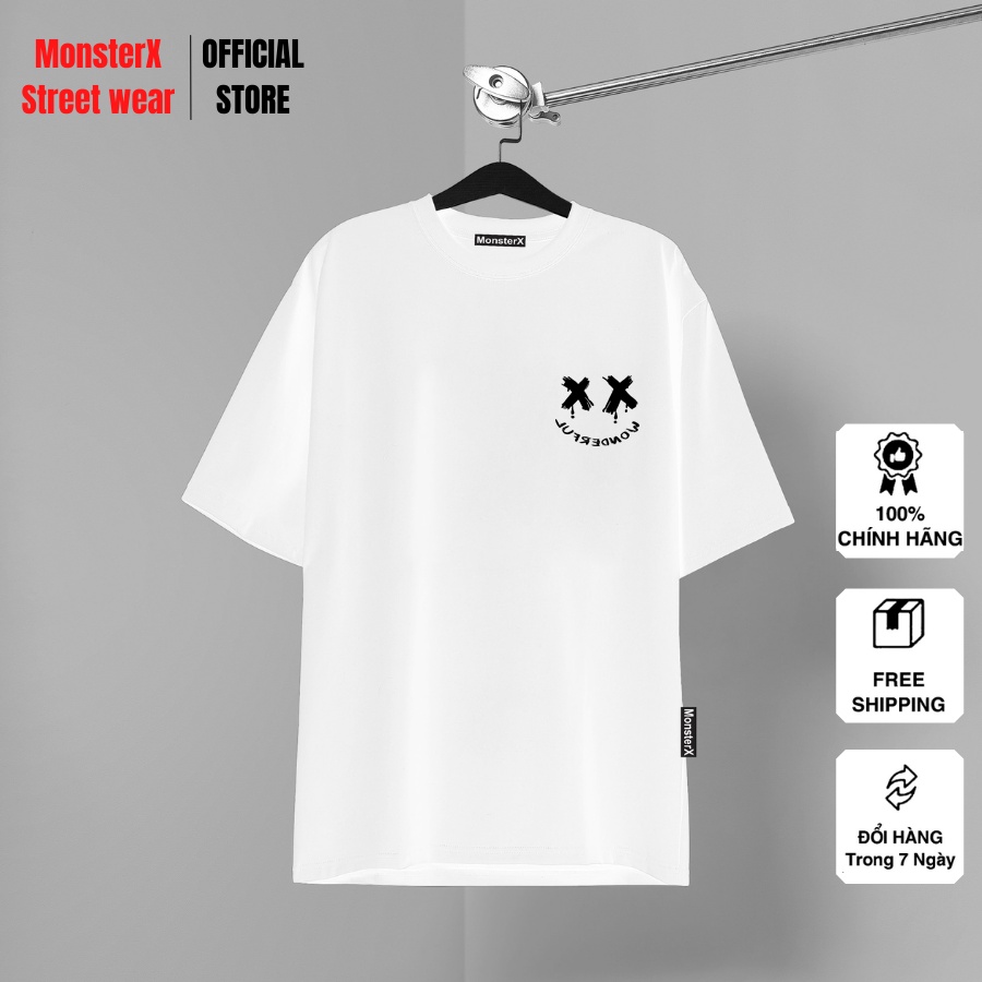 Áo thun unisex MONSTER X STREET XX Wonder phông tay lỡ nam nữ form rộng Local Brand