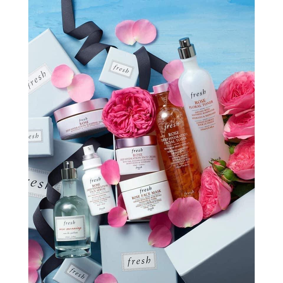 Set Fresh Travel Exclusive Rose Deep Hydration Skincare Routine (3 món)