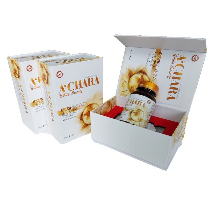 A'chara White Beauty Viên uống trắng da, căng da hộp 30 viên | Thế Giới Skin Care
