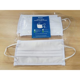 KHẨU TRANG VẢI KHÁNG KHUẨN VIỆT TIẾN 3 LỚP - SET 3 CÁI