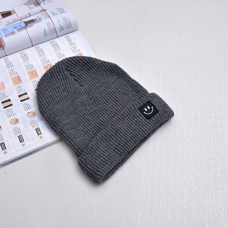 Mũ Trùm Đầu Dệt Kim Chất Cotton Giữ Ấm Cho Bé