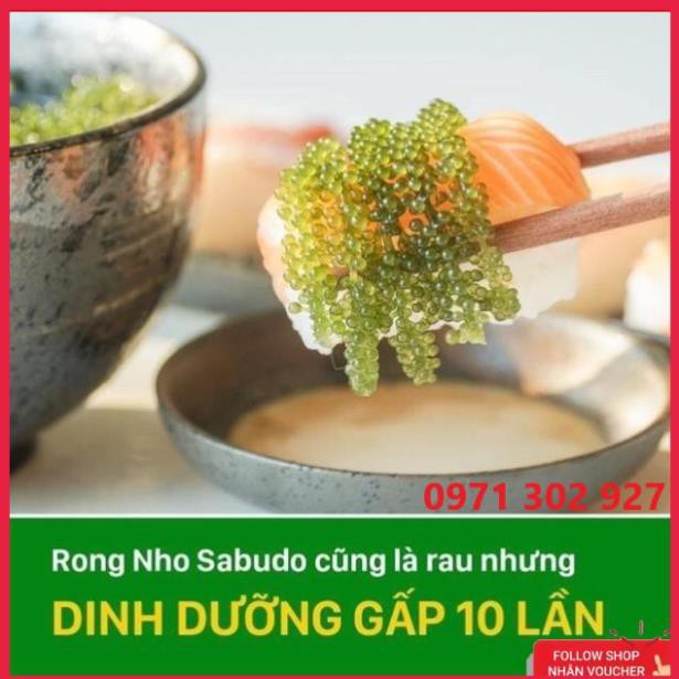 [100% ORGANIC] Rong Nho| Rong Biển Sabudo Tách Nước Theo Công Nghệ Nhật Bản (Tặng Quà Miễn Phí)