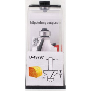 Mũi phay bo tròn góc ổ bi Makita D-49797(1/4''*9/16, R=5/16'') | DCSG