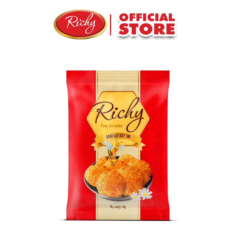 Bánh gạo Richy 17 gói nhỏ mật ong 108g