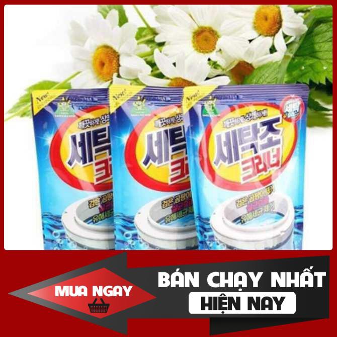 Bột Tẩy Lồng Máy Giặt Làm Trắng Khử Khuẩn Hàn Quốc 450Gr - chất vệ sinh loại bỏ cặn bẩn máy giặt