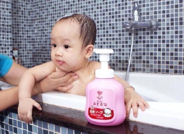 Sữa tắm gội toàn thân cho bé Arau Baby 450ml - Pink Beauty Cosmetics