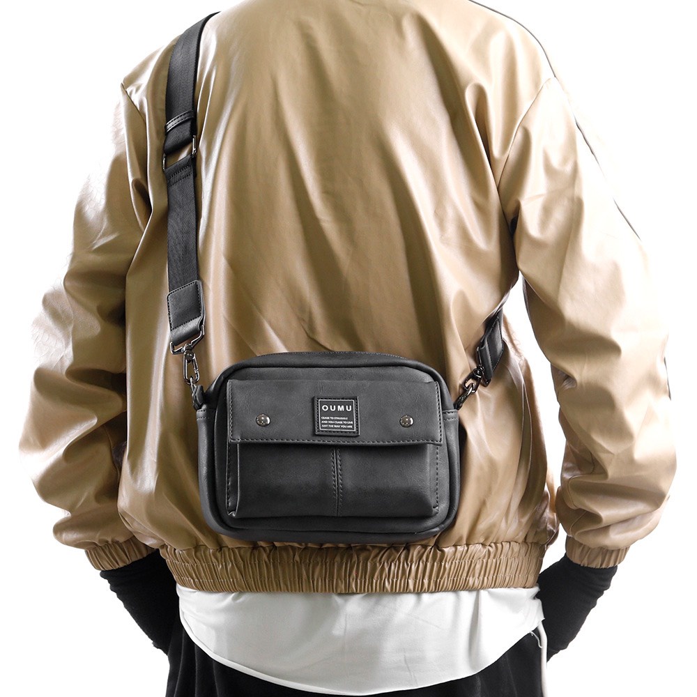 [Hàng Cao Cấp] Túi Da Đeo Chéo OUMU Nam Nữ Chất Liệu Da PU Cao Cấp, Kiểu Dáng Thời Trang Bền Đẹp, Đa Năng Tiện Lợi | BigBuy360 - bigbuy360.vn