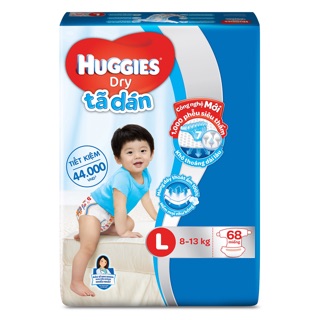 tả dán Huggies size L 68 miếng