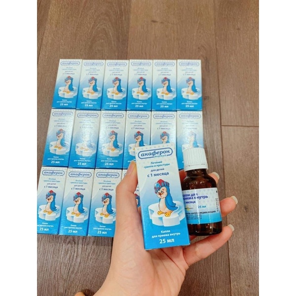 Siro tăng đề kháng Anafron nội địa Nga chim cánh cụt 25ml