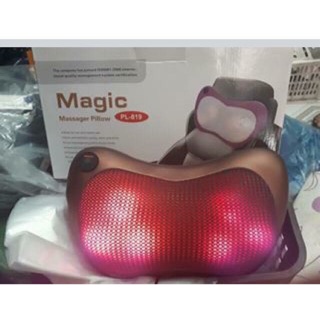 Gối mát xa hồng ngoại 6 bi magic