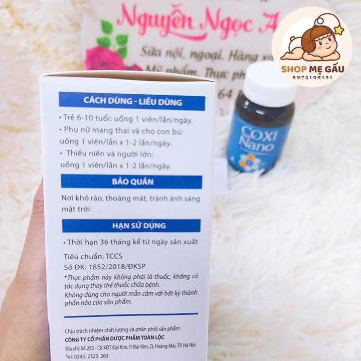 Viên uống bổ sung canxi cho cả gia đình Coxi Nano hộp 30 viên | BigBuy360 - bigbuy360.vn