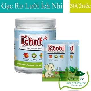 Gạc rơ lưỡi thảo dược ích nhi hộp 30 gói