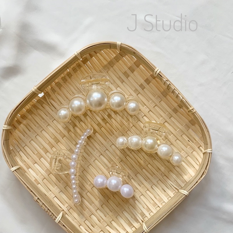 Kẹp tóc đính ngọc sang chảnh