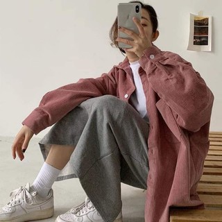 sơ mi nhung ulzzang( sẵn hồng , nâu pastel )