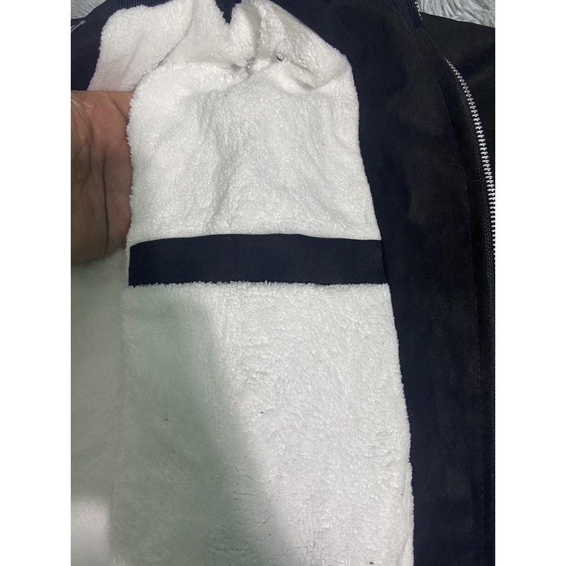 Áo khoác nam da lộn lót lông body SGG1045