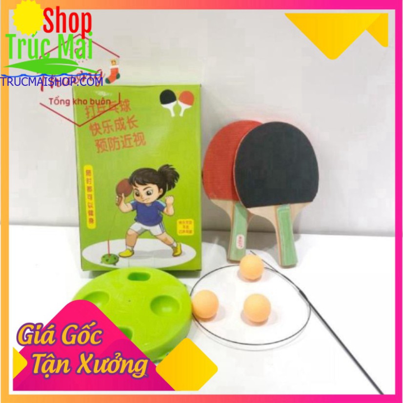 Bộ bóng bàn phản xạ không cần bàn luyện tập trung cho trẻ, xả tressk