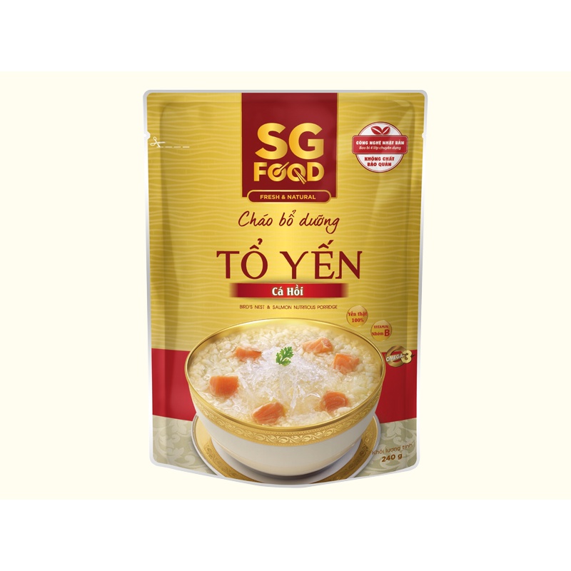 Cháo Bổ Dưỡng Tổ Yến Cá Hồi - Sài Gòn Food 240g
