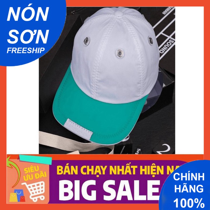 Mũ Lưỡi Trai Nón Sơn Vải Dù Trắng Xanh Lá Chính Hãng Hàng Chuẩn Tem 7 Màu Thời Trang Cao Cấp Mới 2021