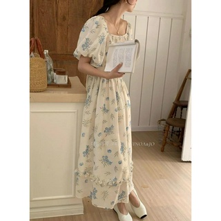 Đầm Hoa Ngắn Tay Nhấn Eo Thời Trang Dành Cho Nữ 63087