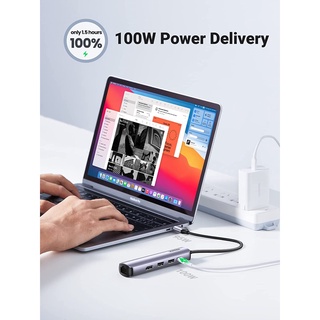 Bộ chuyển đổi USB-C sang 2*USB 3.0+HDMI+RJ45 Ugreen ( 10919)