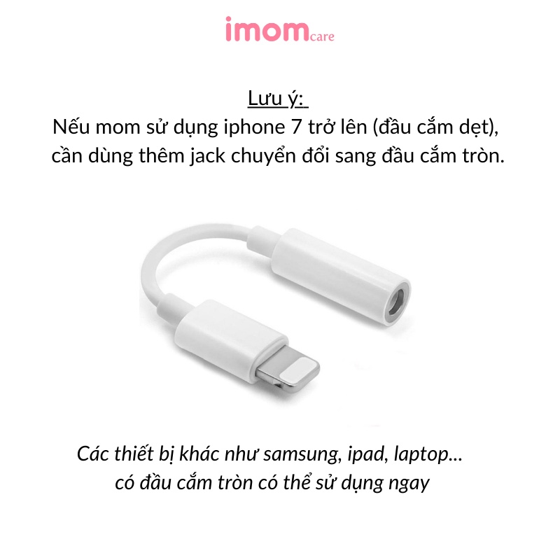 Jack hỗ trợ tai nghe bà bầu, chuyển đổi 3.5mm sang Lightning,dùng cho iphone 7, 8 ,X, 11... - Kết nối bluetooth - JACK