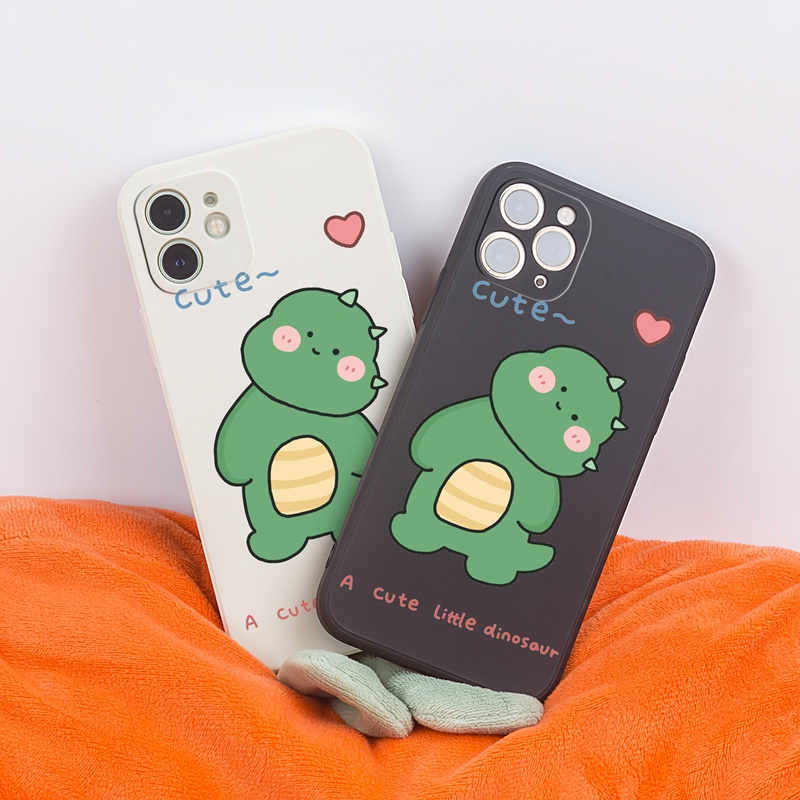 Ốp lưng iphone Ốp điện thoại silicon Suntaiho in hình khủng long thích hợp cho iPhone 13 12 11 Mini Pro X XR XS Max 7 8 Plus