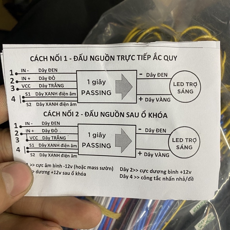 Mạch passing 3s cho Đèn Trợ Sáng