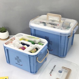 Hộp đựng bộ dụng cụ sơ cứu y tế có nắp đậy khóa ngược tiện dụng