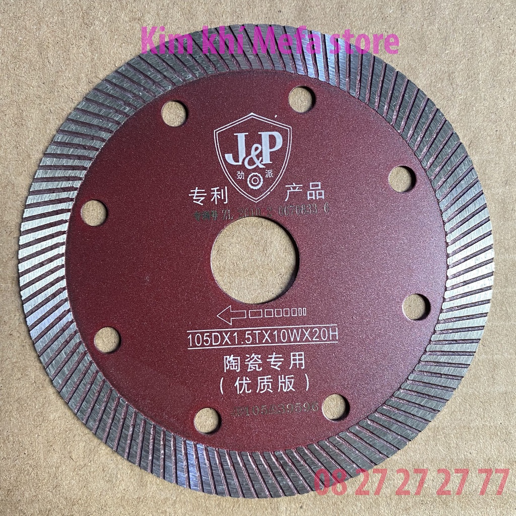 (Hộp 10 lưỡi) Lưỡi cắt đa năng J&amp;P 105 cao cấp chuyên cắt gạch men, cắt đá