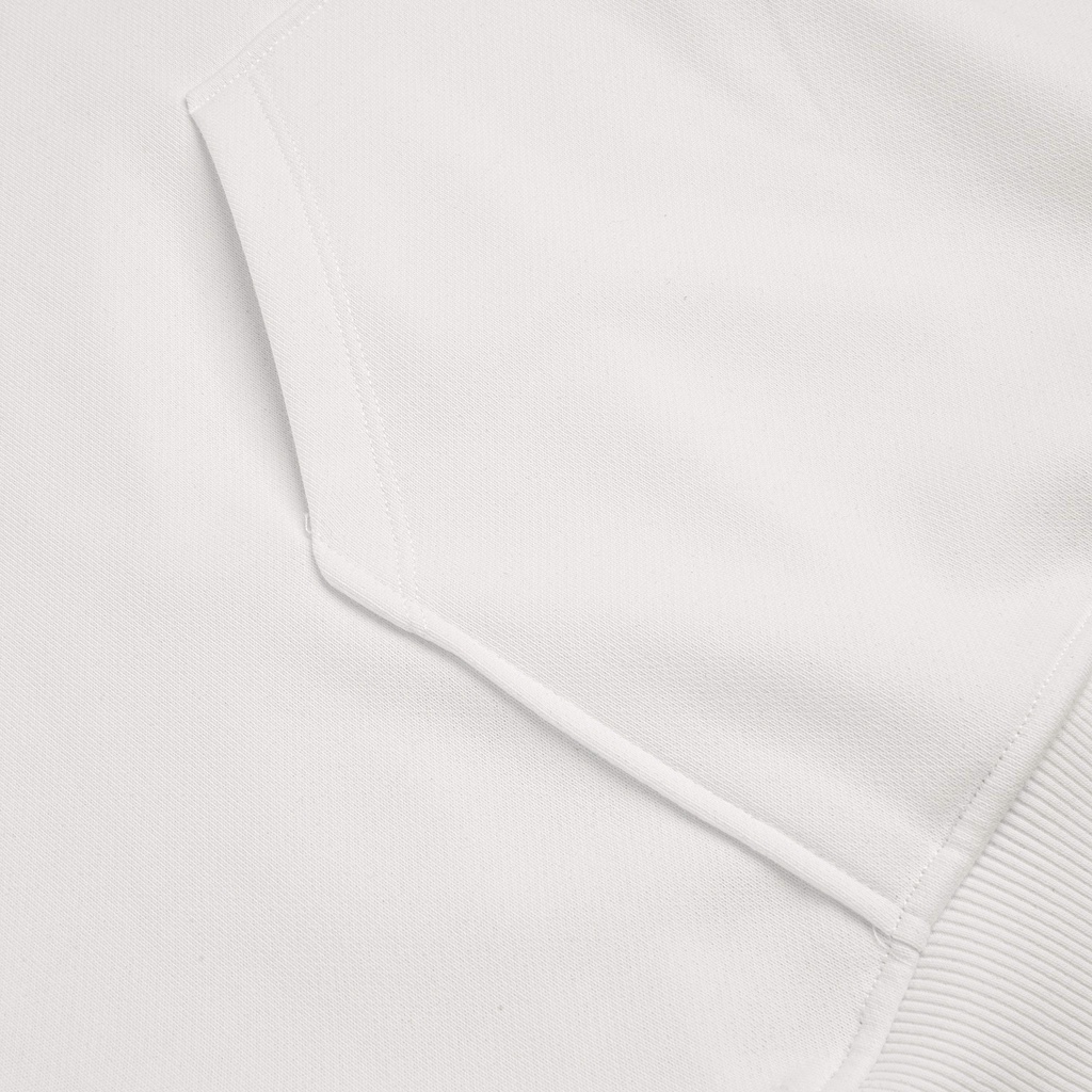 Áo khoác hoodie nỉ UDAS 100% cotton unisex dành cho nam và nữ có mũ form rộng - Trắng | BigBuy360 - bigbuy360.vn