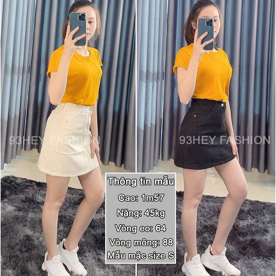 Chân Váy Chữ A Vải Denim Dáng Ngắn Lưng Cao Phong Cách Hàn Quốc CV04 | BigBuy360 - bigbuy360.vn