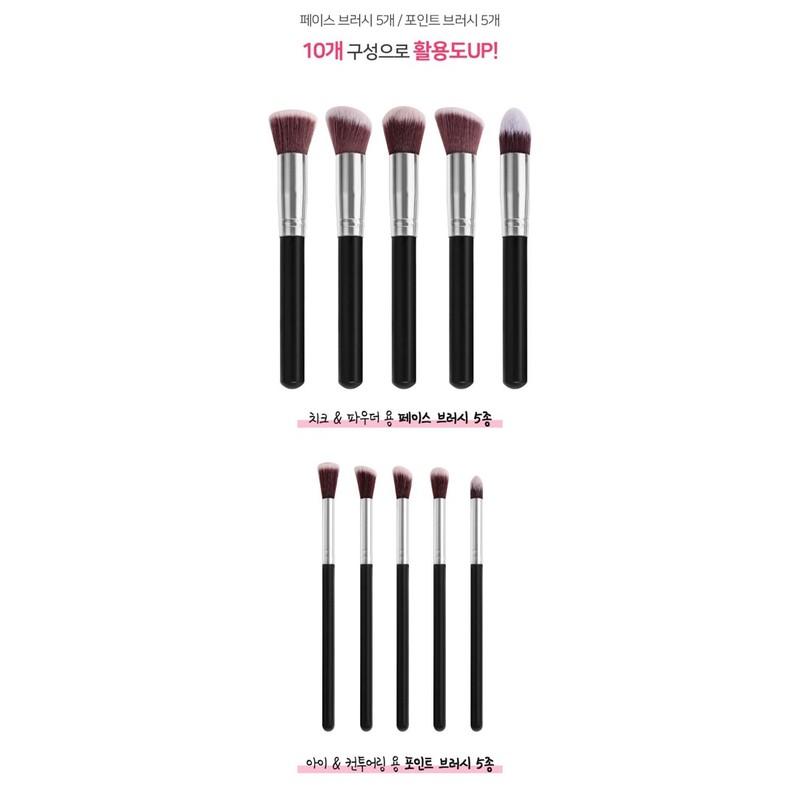 Bộ cọ trang điểm gồm 10 cây BUTlQLAB HÀN sale 81% | BigBuy360 - bigbuy360.vn