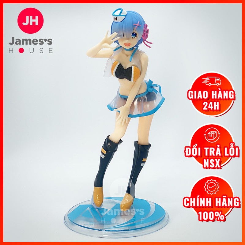 Mô Hình Figure Chính Hãng Anime Re:Zero Rem - Precious Figure - Phiên Bản Original Campaign Girl, chính hãng Nhật Bản
