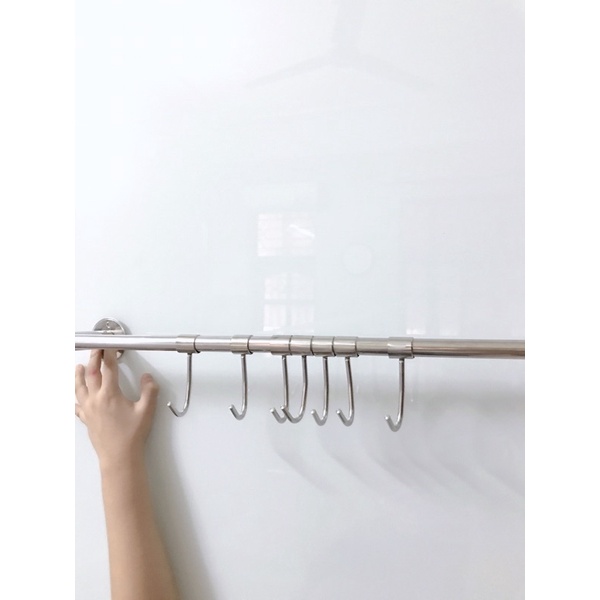 Móc treo đồ inox 7 móc inox 304