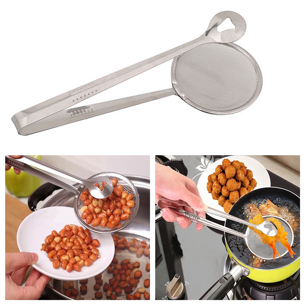 Vá lưới lọc dầu kiêm kẹp thức ăn đa năng tiện dụng