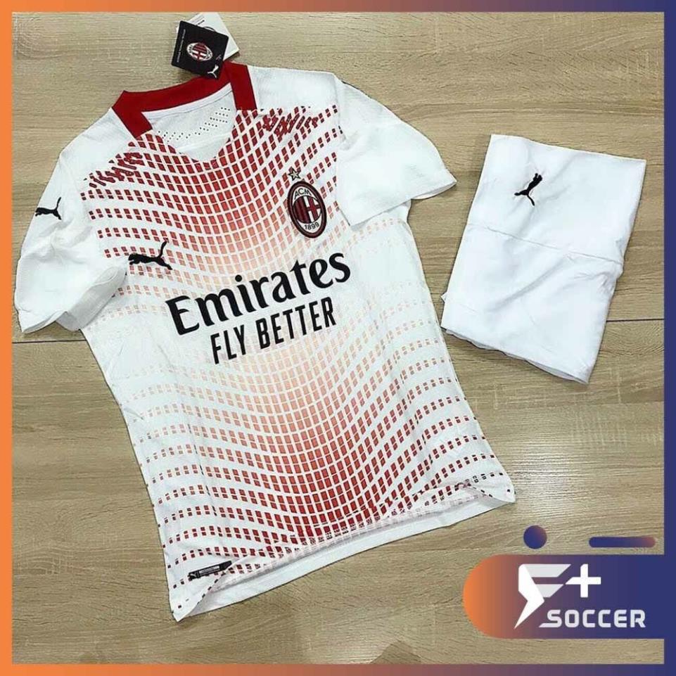 Áo đấu CLB AC Milan trắng đỏ sân khách mới Puma - HIẾU SPORT !